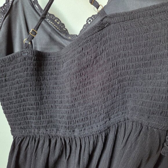 NWT MAURICES BLACK LACED CAMI TANK SIZE SMALL/MED - Picture 5 of 11